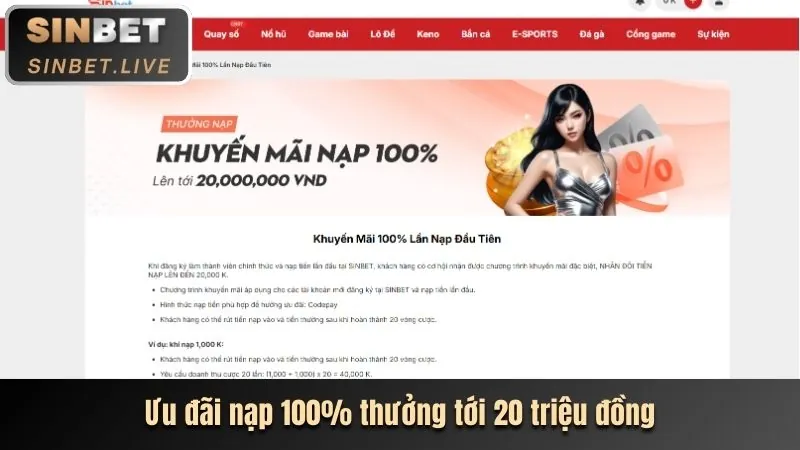 Màn hình xác nhận đăng ký tài khoản bkwin thành công